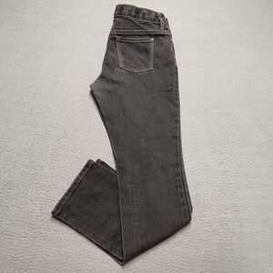 VTG Old Navy Skinny Jeans Womens 14 Plus Black Mid Rise Stretch Denim Pants y2k